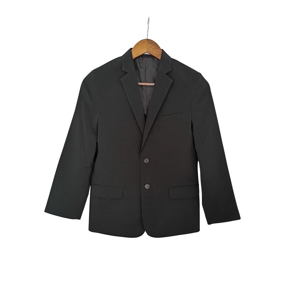 Calvin Klein Boys 12 Charcoal Gray Blazer Suit Jacket Formal Wedding
